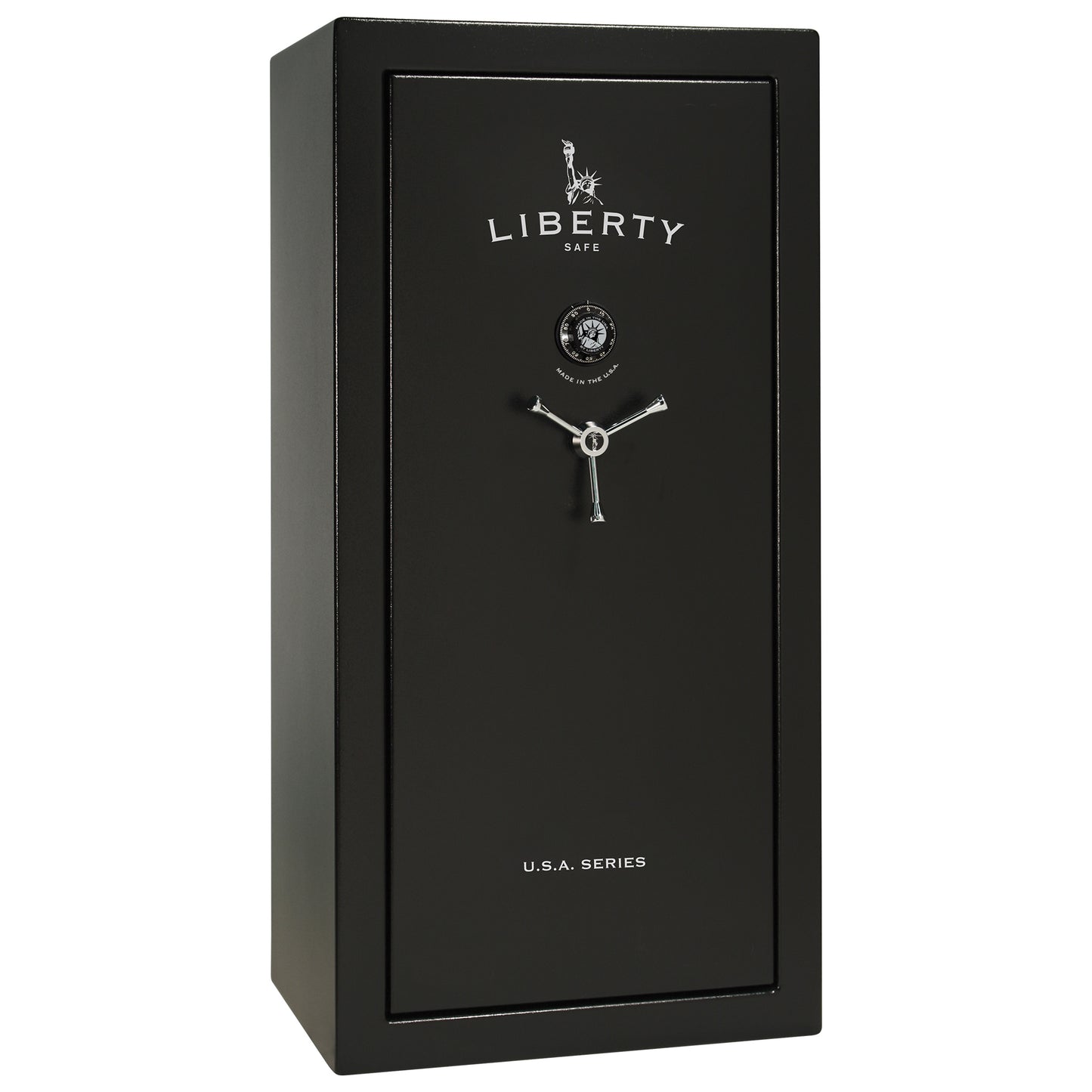 USA Series | Level 3 Security | 60 Minute Fire Rating | 30 | Dimensions: 60.5"(H) x 30"(W) x 22"(D) | Black Textured | Mechanical Lock - Closed Door
