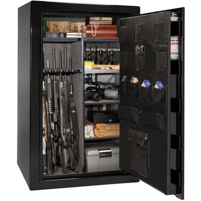 USA Series | Level 3 Security | 60 Minute Fire Rating | 36 | Dimensions: 60.5"(H) x 36"(W) x 22"(D) | Black Textured | Mechanical Lock - Open Door