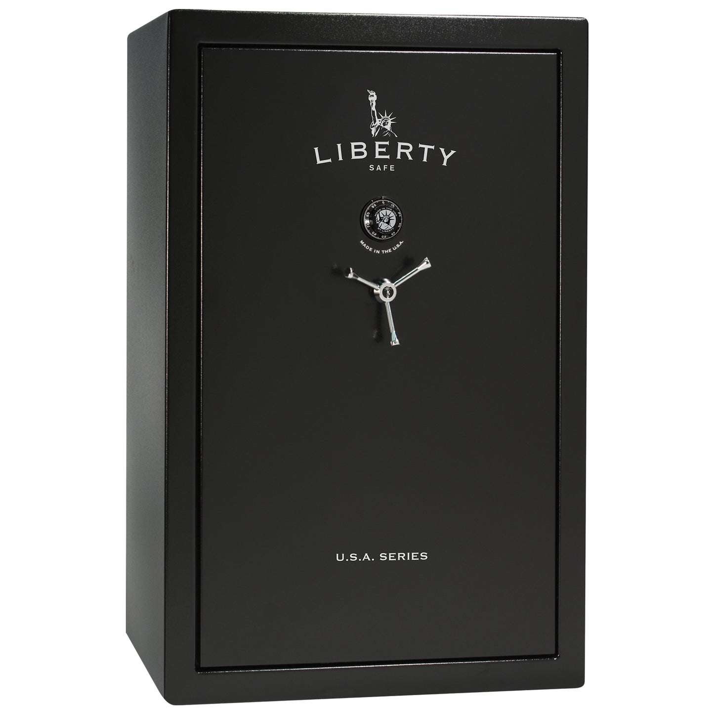 USA Series | Level 3 Security | 60 Minute Fire Rating | 48 | Dimensions: 60.5"(H) x 42”(W) x 22"(D) | Black Textured | Mechanical Lock - Closed Door